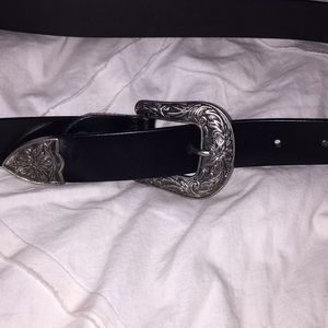 Silver Western Belt